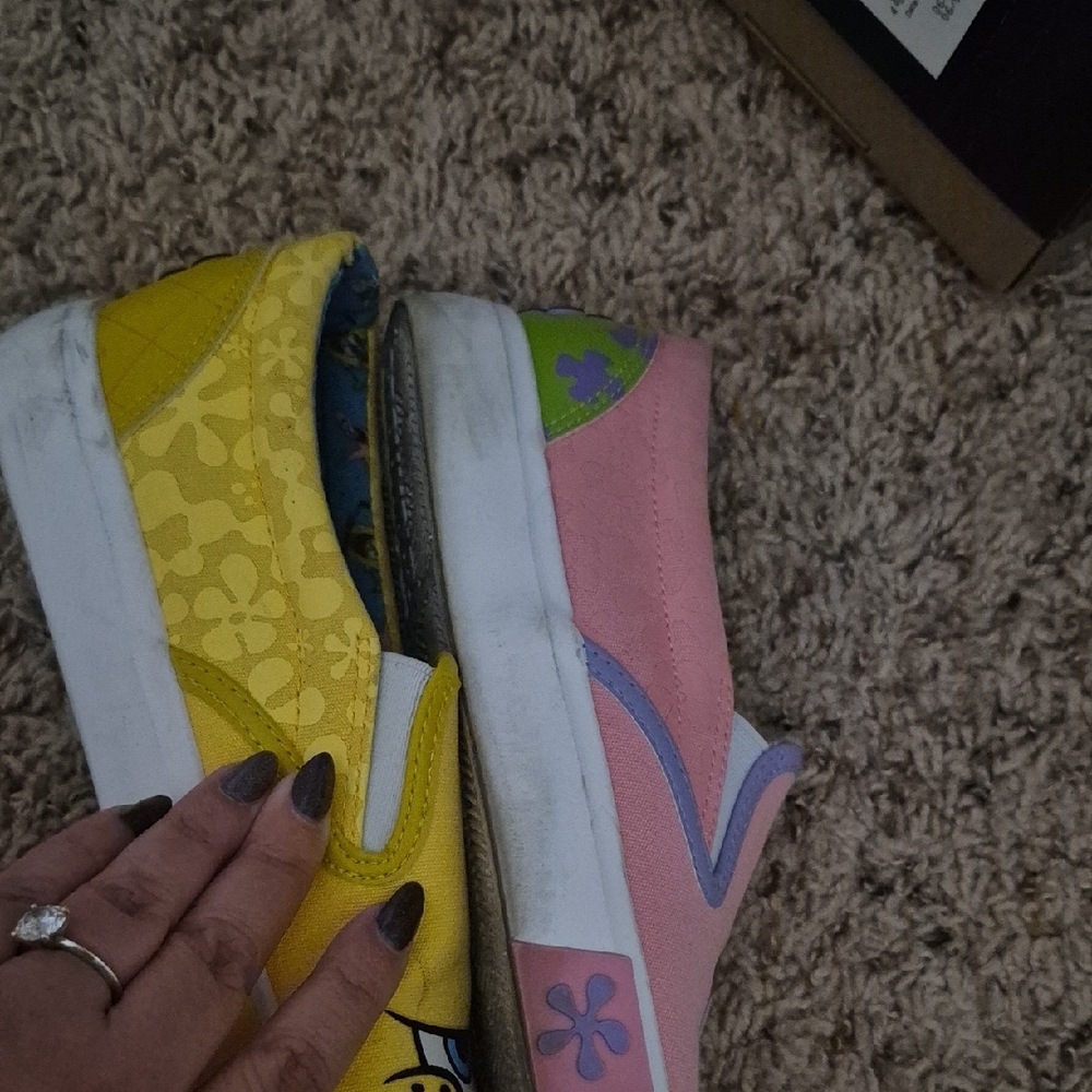 SpongeBob SquarePants Kids Slip-On Shoes - Pink and Yellow - Picture 4 of 6